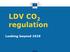 LDV CO 2 regulation. Looking beyond 2020