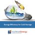 Energy Efficiency for Cold Storage Volume 1 Number 1