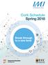 Cork Schedule Spring 2018