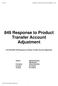 849 Response to Product Transfer Account Adjustment