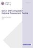 Direct Entry (Inspector) National Assessment Centre. Overview Document 2017