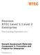 Pearson BTEC Level 1/Level 2 Enterprise