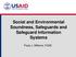 Social and Environmental Soundness, Safeguards and Safeguard Information Systems. Paula J. Williams, FCMC