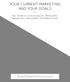 YOUR CURRENT MARKETING AND YOUR GOALS. Your Guide to Creating Specific, Measurable, Agreed Upon, Reasonable, Time-Based Goals