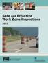 Safe and Effective Work Zone Inspections
