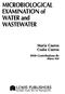 MICROBIOLOGICAL EXAMINATION of WATER and WASTEWATER