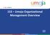 153 Umoja Organizational Management Overview