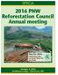 2016 PNW Reforestation Council Annual meeting