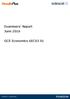 Examiners Report June GCE Economics 6EC03 01