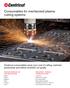 Consumables for mechanized plasma cutting systems