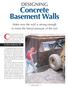Concrete basement walls are