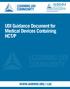 UDI Guidance Document for Medical Devices Containing HCT/P