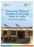 Powering Primary Healthcare through Solar in India