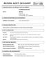 MATERIAL SAFETY DATA SHEET REVISION DATE: 02/02/2009