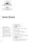 Senior Science. Total marks 100. Section I Pages marks This section has two parts, Part A and Part B