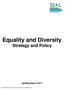 Equality and Diversity Strategy and Policy Updated March 2017