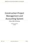 Construction Project Management and Accounting System
