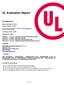 UL Evaluation Report UL ER Issued: December 19, 2014 Revised: August 14, UL Category Code: ULFB. CSI MasterFormat