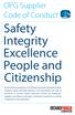 Safety Integrity Excellence People and Citizenship