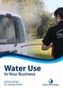 Water Use In Your Business