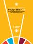ACCELERATING SDG 7 ACHIEVEMENT POLICY BRIEF 14 INTERLINKAGES BETWEEN ENERGY AND SUSTAINABLE CITIES