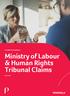 Ministry of Labour & Human Rights Tribunal Claims