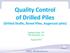 Quality Control of Drilled Piles