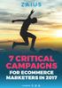 7 CRITICAL CAMPAIGNS FOR ECOMMERCE MARKETERS IN