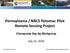 Pennsylvania / NRCS Potomac Pilot Remote Sensing Project Chesapeake Bay Ag Workgroup