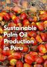 Sustainable Palm Oil Production in Peru