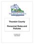 Thurston County Personnel Rules and Policies