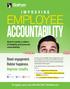 ACCOUNTABILITY How to create a culture of integrity and personal responsibility