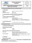 SAFETY DATA SHEET Revised edition no : 0 SDS/MSDS Date : 6 / 9 / 2012