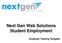Next Gen Web Solutions Student Employment. Employer Training Template