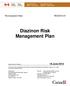Diazinon Risk Management Plan