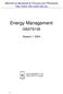 MASTER OF BUSINESS & TECHNOLOGY PROGRAM  Energy Management GBAT9109. Session Dec-03