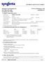 MATERIAL SAFETY DATA SHEET. In Case of Emergency, Call Syngenta Crop Protection, Inc. Post Office Box Greensboro, NC 27419
