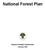 National Forest Plan