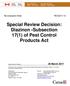 Special Review Decision: Diazinon -Subsection 17(1) of Pest Control Products Act