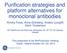 Purification strategies and platform alternatives for monoclonal antibodies