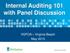 Internal Auditing 101 with Panel Discussion. VGFOA Virginia Beach May 2013
