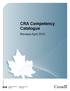 CRA Competency Catalogue