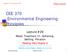 CEE 370 Environmental Engineering Principles