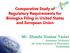 Comparative Study of Regulatory Requirements for Biologics Filing in United States and European Union