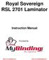 Royal Sovereign RSL 2701 Laminator