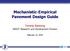 Mechanistic-Empirical Pavement Design Guide