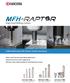 MFH-RAPT R. High Feed Milling Cutters. Stable Machining with Greater Chatter Resistance