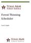Forest Thinning Scheduler. User s Guide