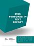 DISC PERSONALITY TEST REPORT