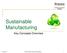 Sustainable Manufacturing. Key Concepts Overview